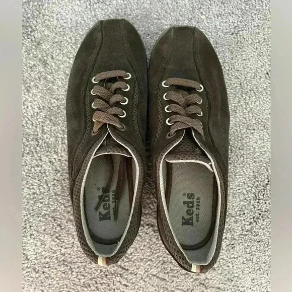 vintage brown suede slip on sneakers from keds - Picture 5 of 8